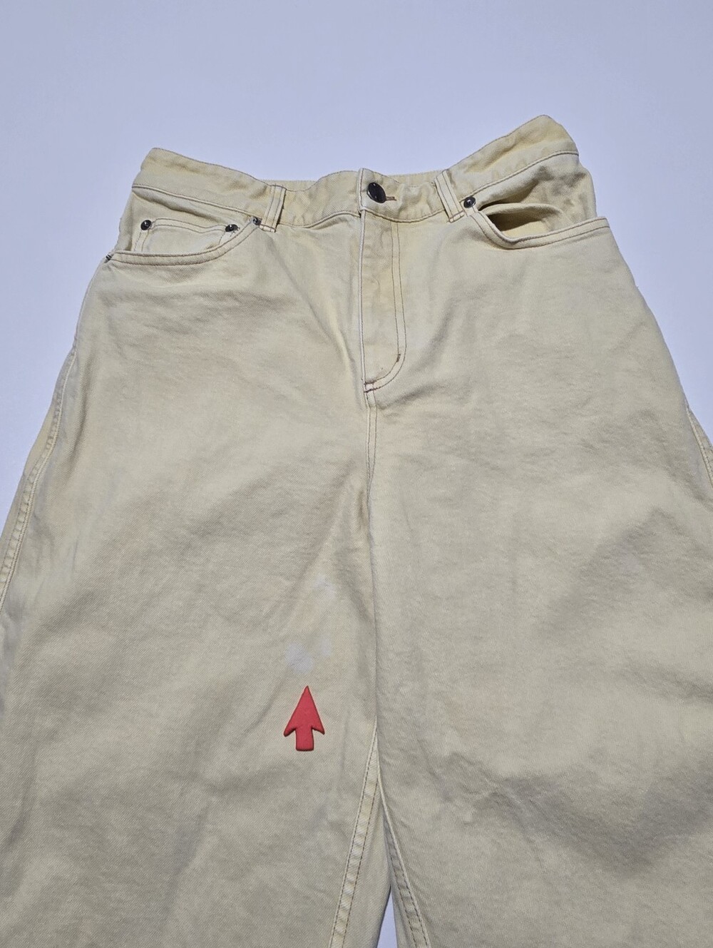 Tanya Taylor Yellow Ollie Jeans Size 6 - Picture 6 of 14
